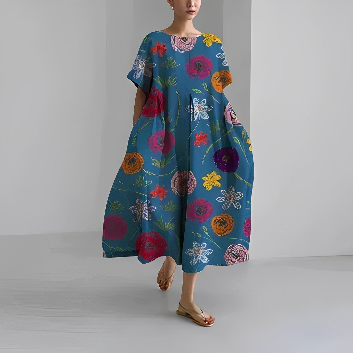 Boho Floral Maxi Dress - FloraChic