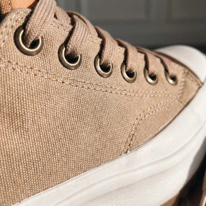 Lace-Up Platform Trainers - Evelyn