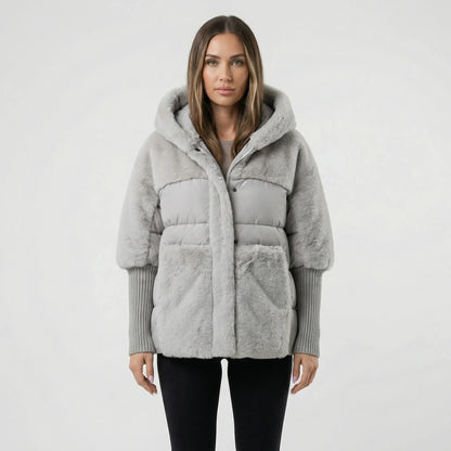 Ladies Padded Jacket With Hood - Liana