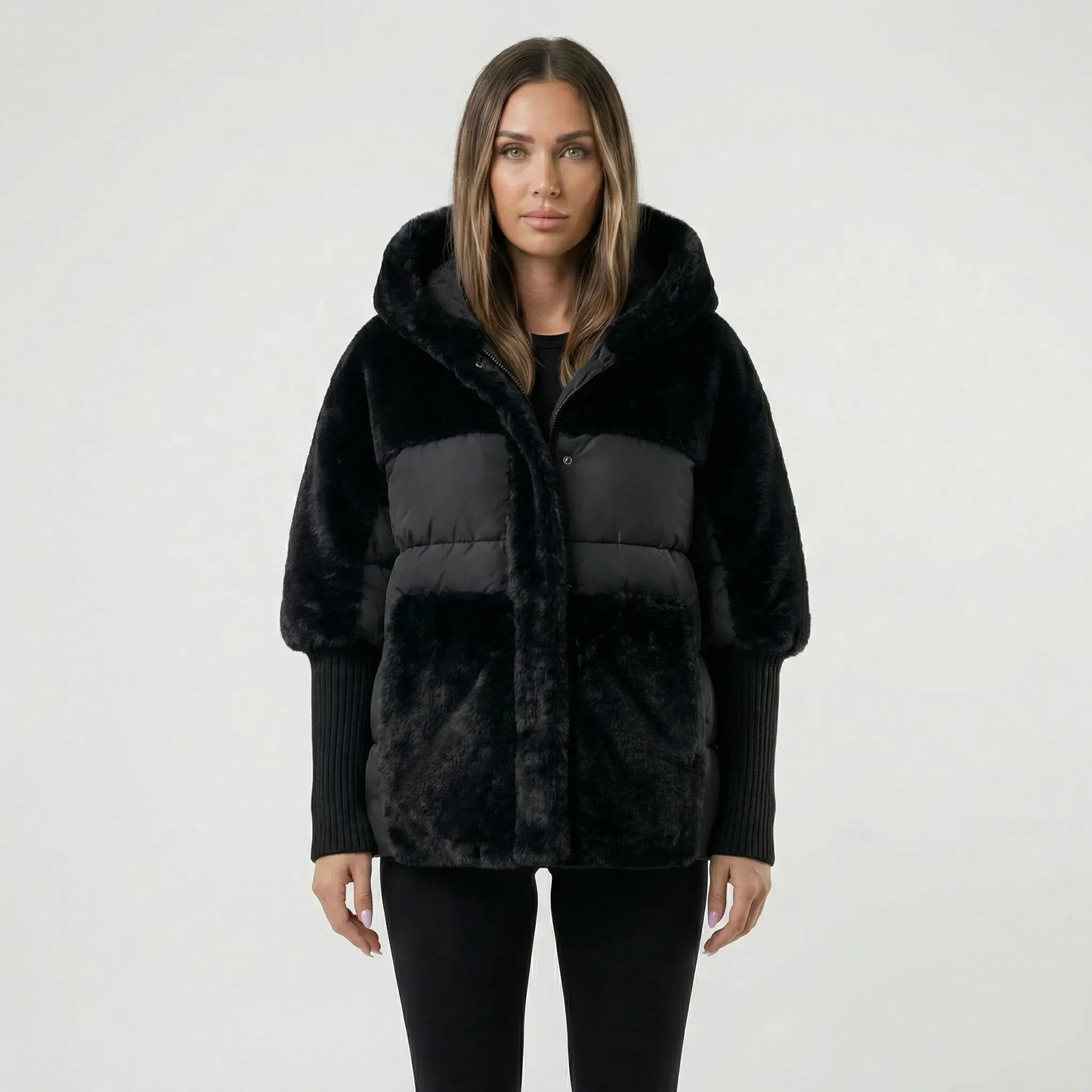 Ladies Padded Jacket With Hood - Liana