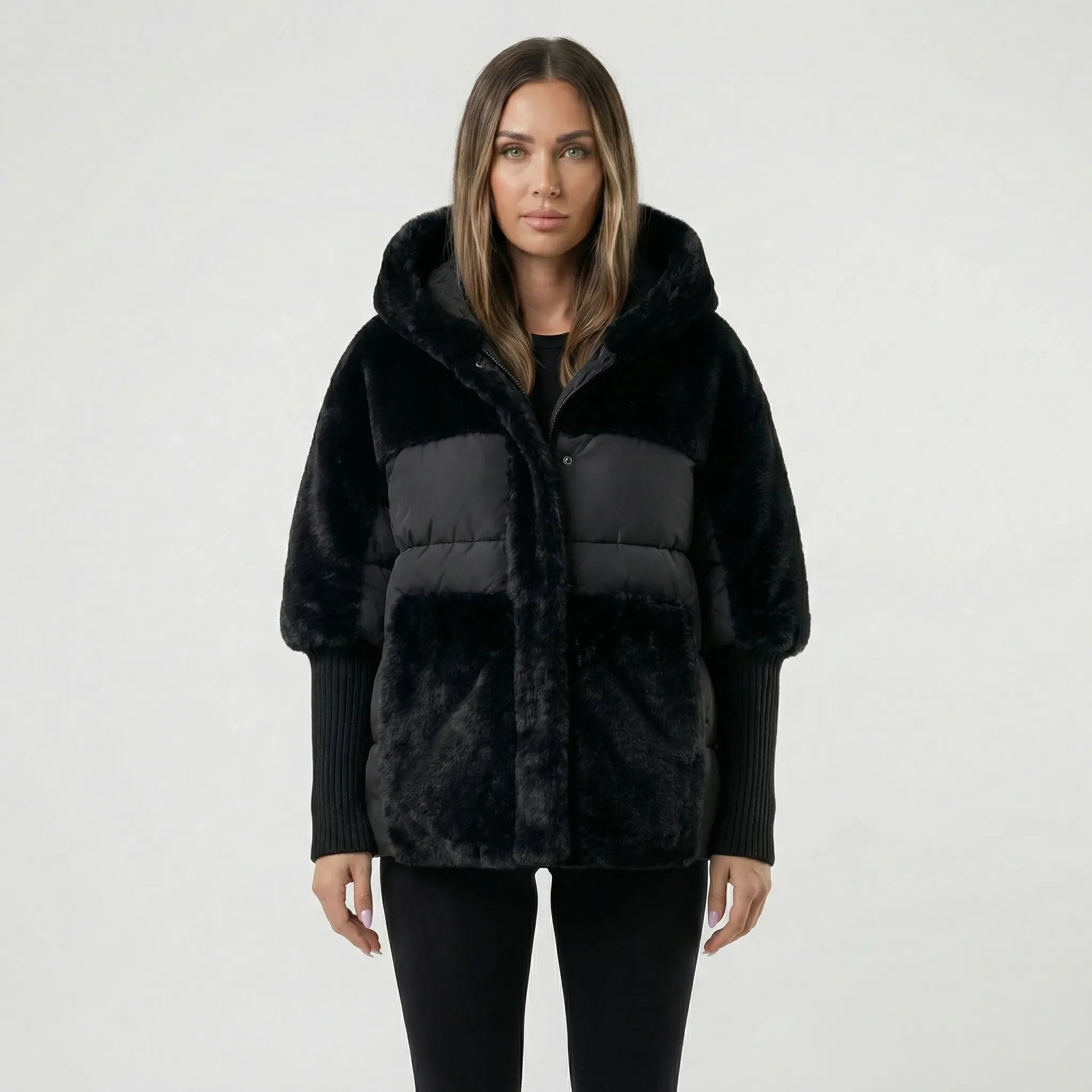 Ladies Padded Jacket With Hood - Liana