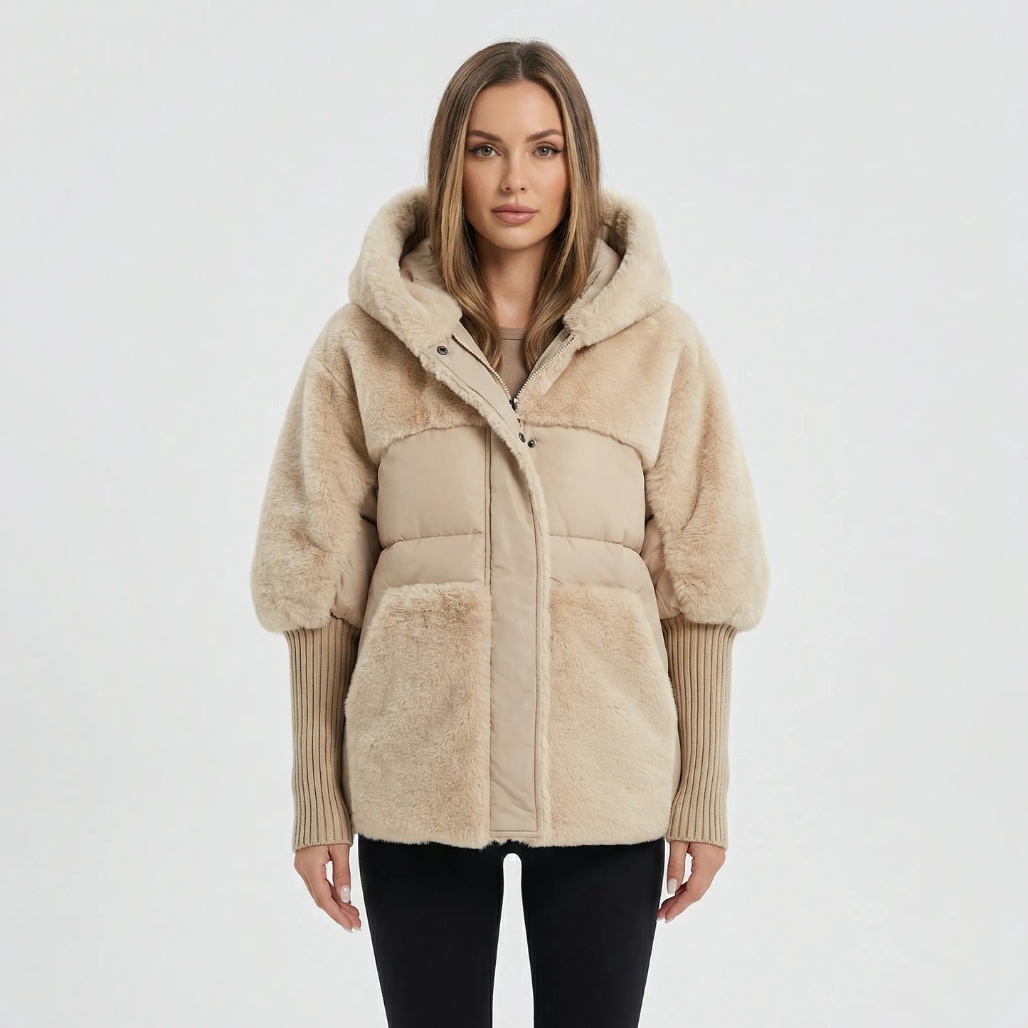 Ladies Padded Jacket With Hood - Liana