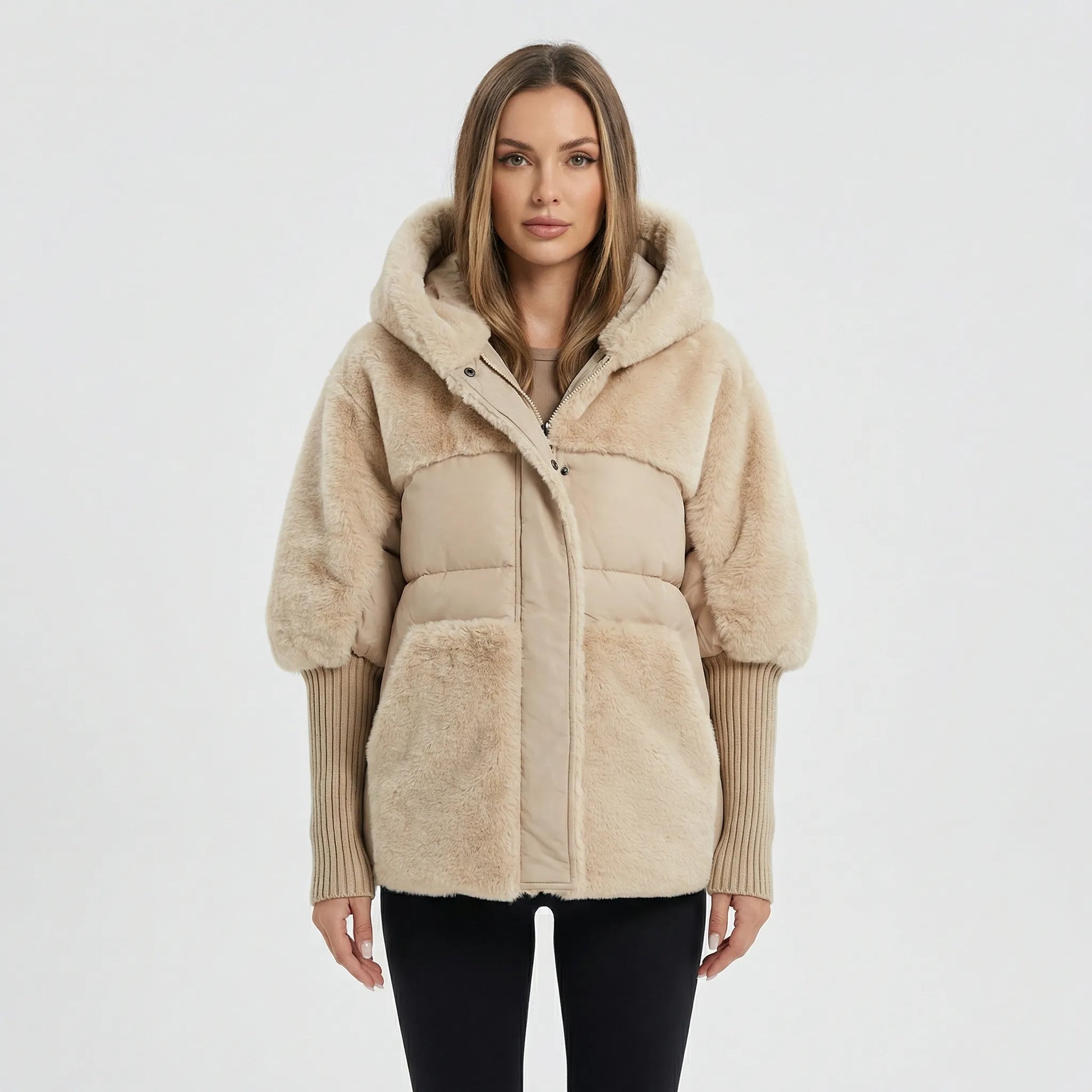 Ladies Padded Jacket With Hood - Liana