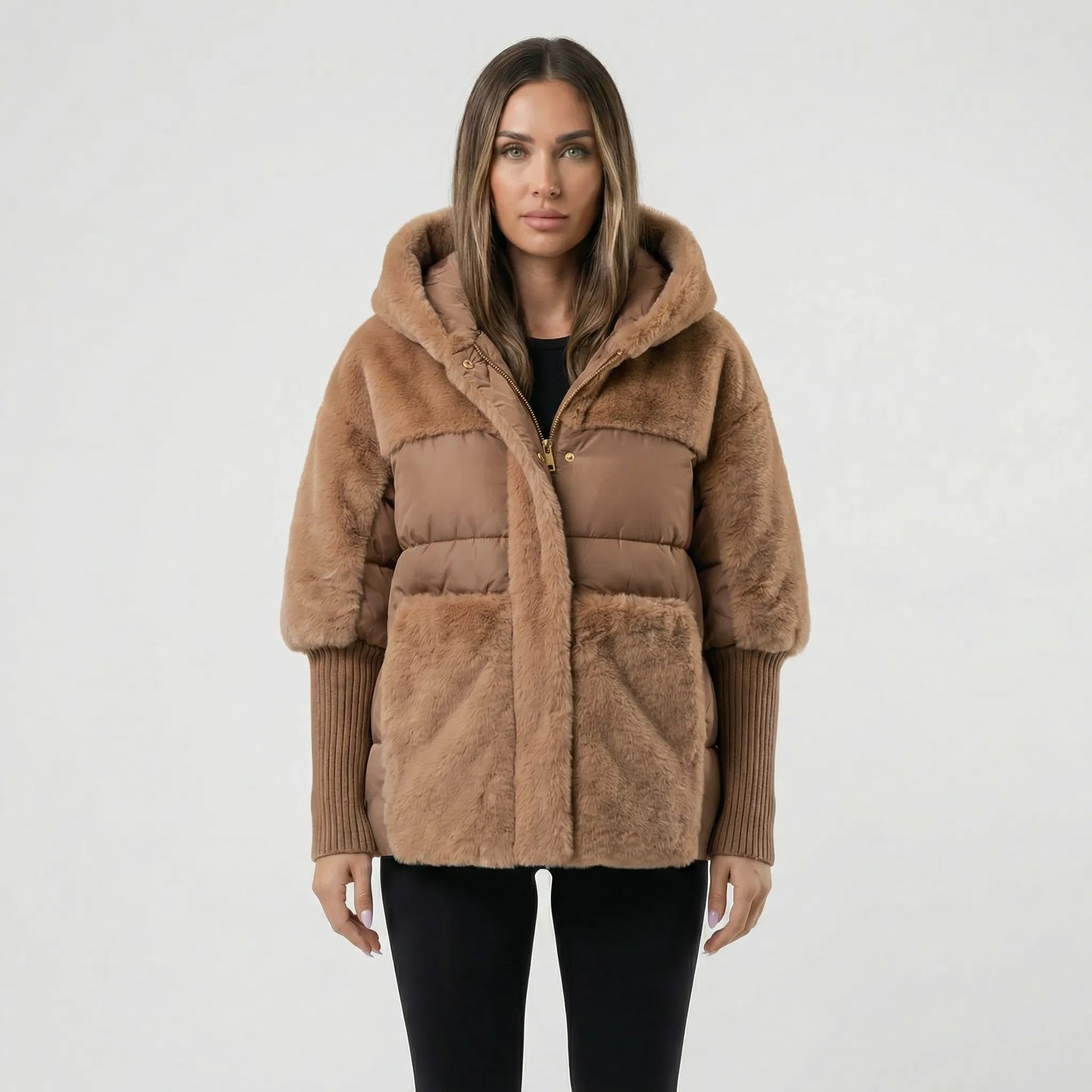 Ladies Padded Jacket With Hood - Liana