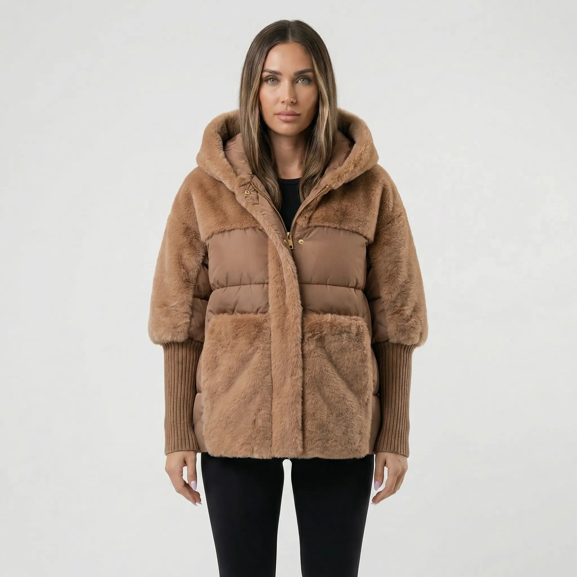 Ladies Padded Jacket With Hood - Liana