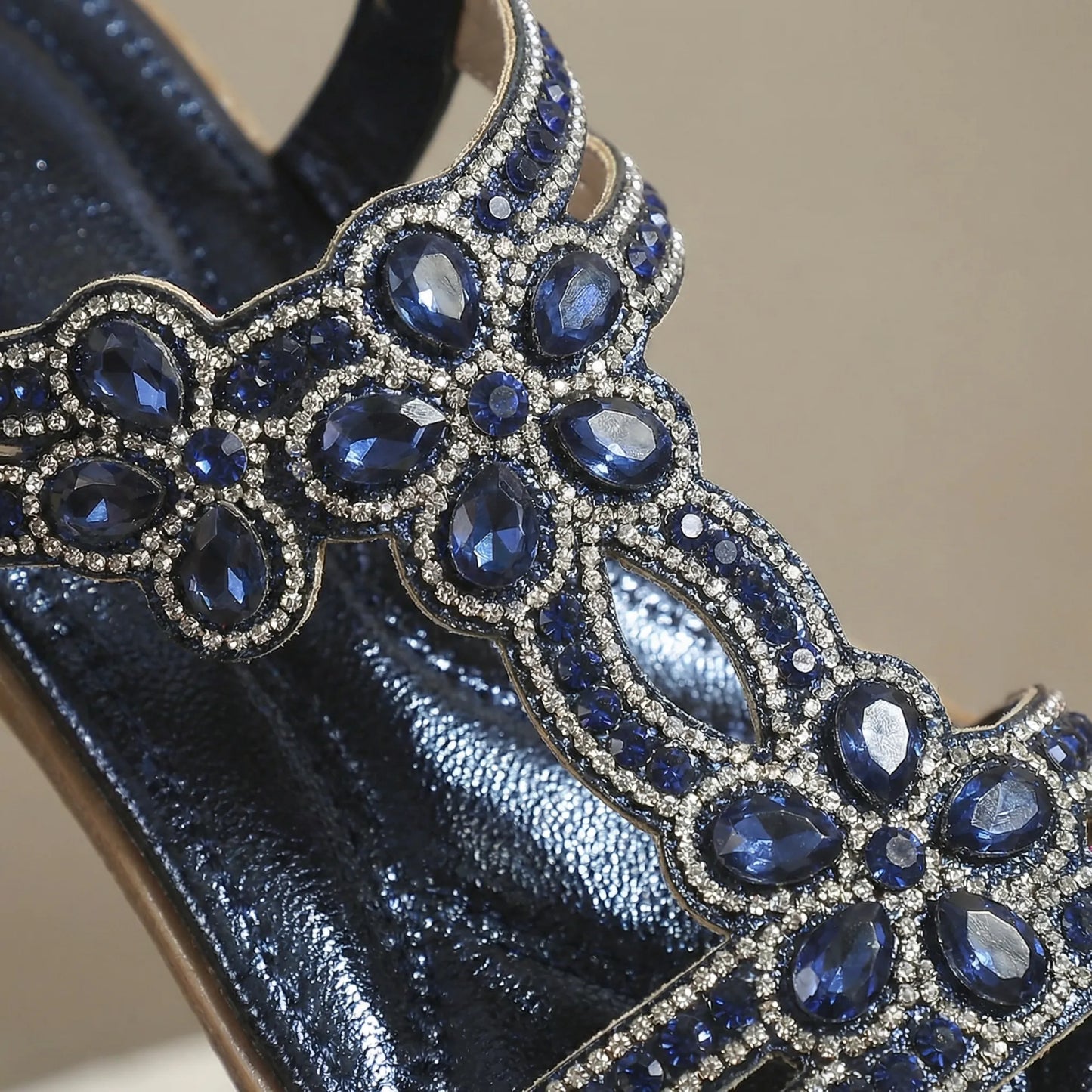 Ladies Sandals With Jewel Details - Kiana