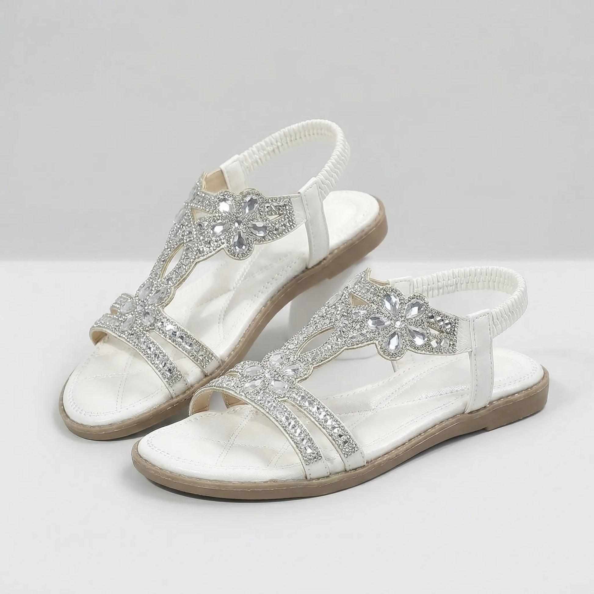 Ladies Sandals With Jewel Details - Kiana