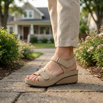 Ladies' Slip-On Wedge Sandal - Alena