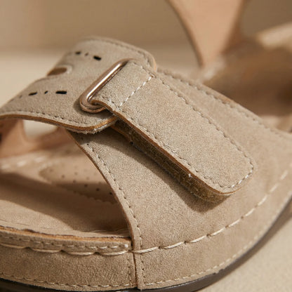 Ladies' Slip-On Wedge Sandal - Alena