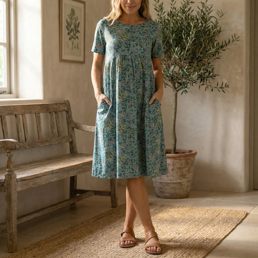 Ladies Smock Dress - Sandy