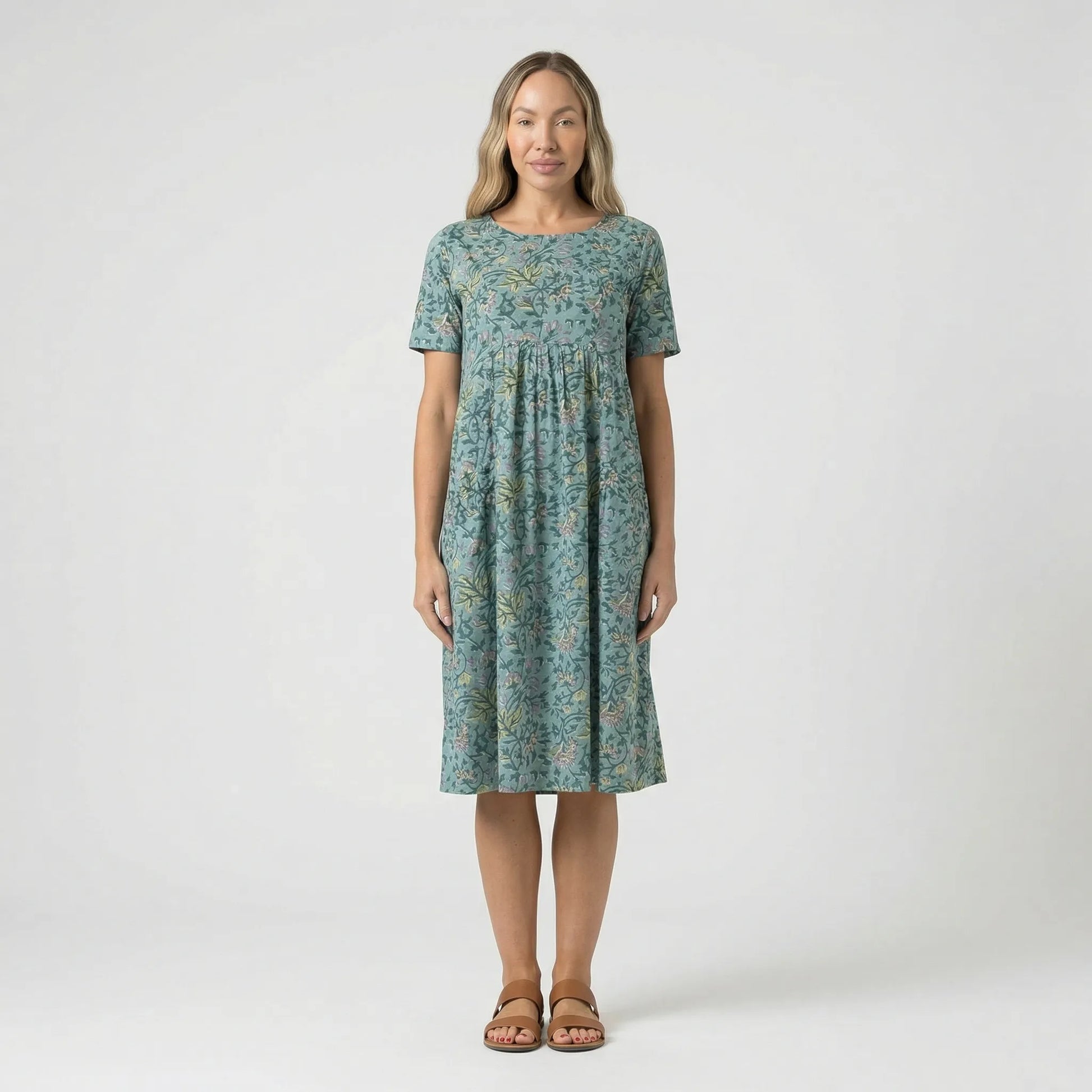 Ladies Smock Dress - Sandy