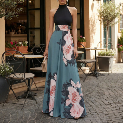Ladies Summer Maxi Dress With Floral Print - Nia