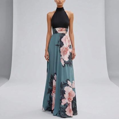 Ladies Summer Maxi Dress With Floral Print - Nia