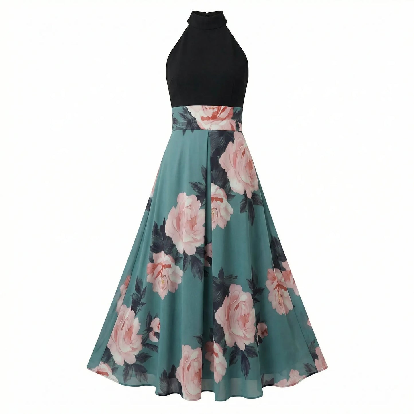 Ladies Summer Maxi Dress With Floral Print - Nia