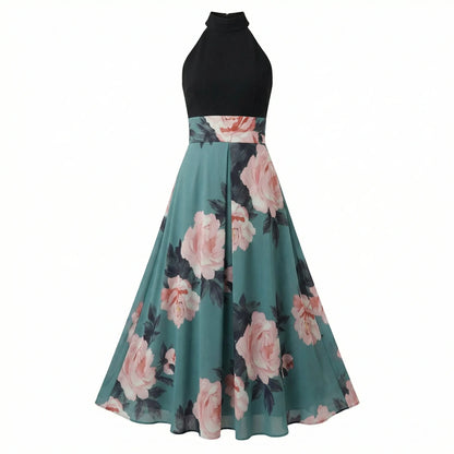 Ladies Summer Maxi Dress With Floral Print - Nia