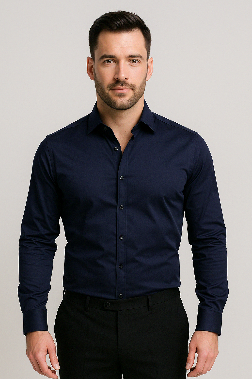 Langarm Slim Fit Hemd - Kian