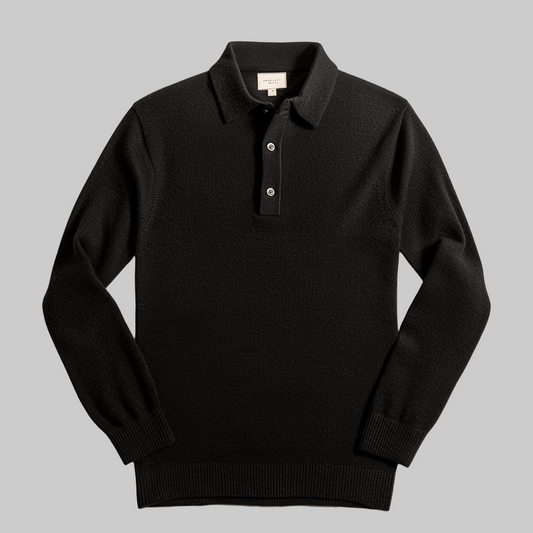 Langärmeliger Polo-Pullover - Tiago