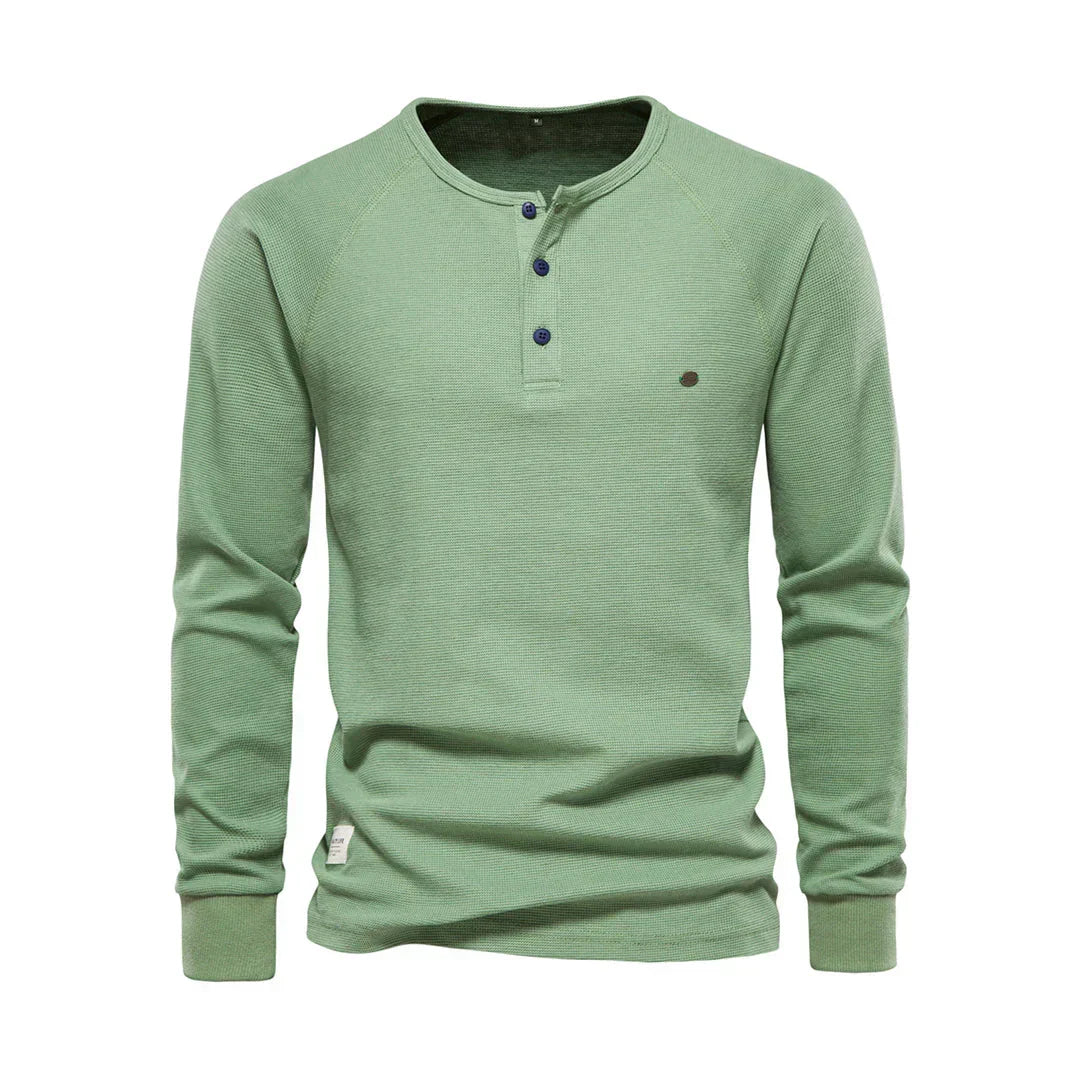 Langarmshirt Mit Knopfleiste - Giuseppe