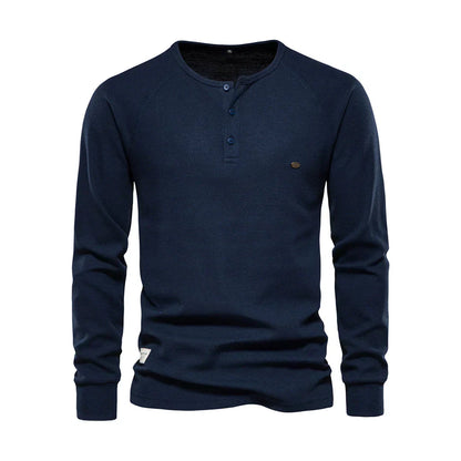 Langarmshirt Mit Knopfleiste - Giuseppe