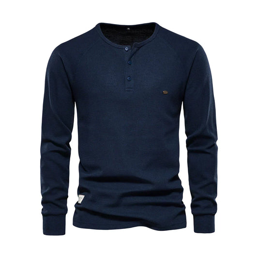 Langarmshirt Mit Knopfleiste - Giuseppe