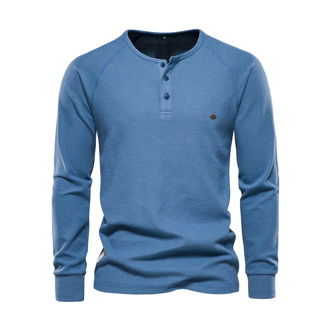 Langarmshirt Mit Knopfleiste - Giuseppe