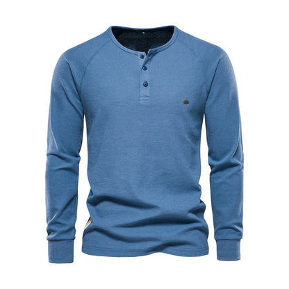 Langarmshirt Mit Knopfleiste - Giuseppe