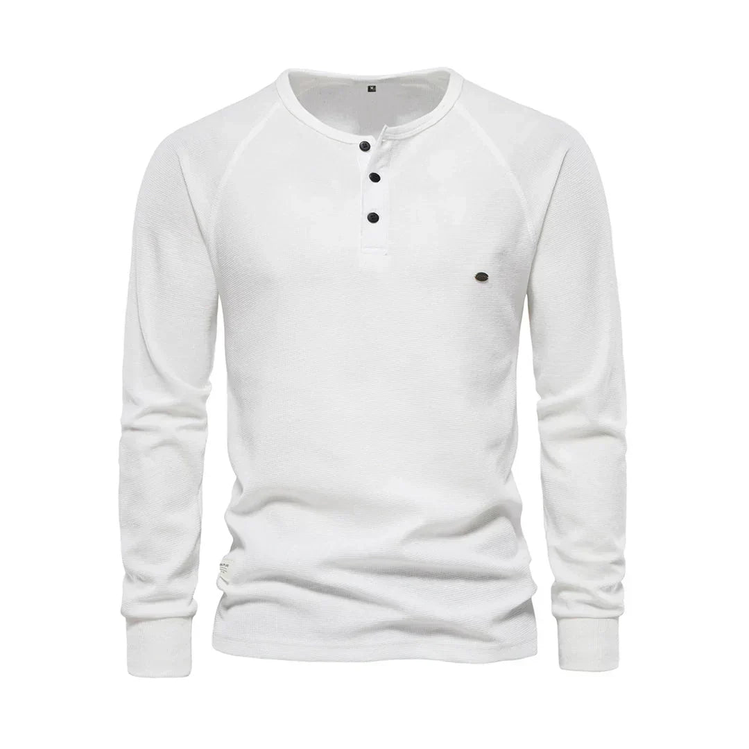 Langarmshirt Mit Knopfleiste - Giuseppe