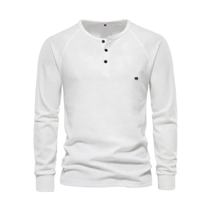 Langarmshirt Mit Knopfleiste - Giuseppe
