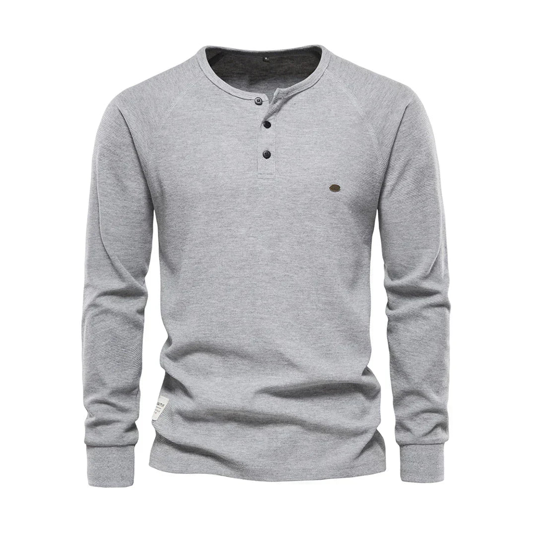 Langarmshirt Mit Knopfleiste - Giuseppe
