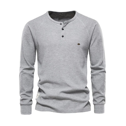 Langarmshirt Mit Knopfleiste - Giuseppe