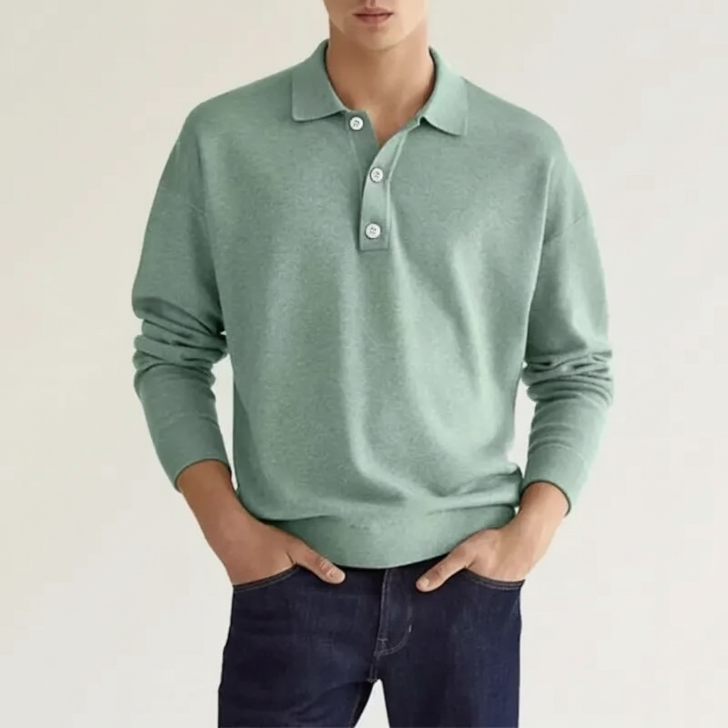 Langarm Polo Für Herren - Oskar