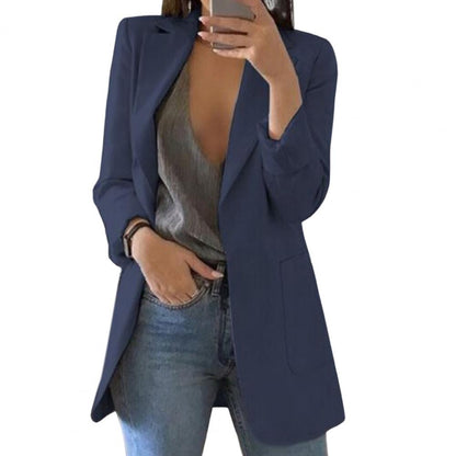 Autumnal women's blazer – Marita in pumpkin orange