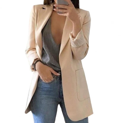 Autumnal women's blazer – Marita in pumpkin orange