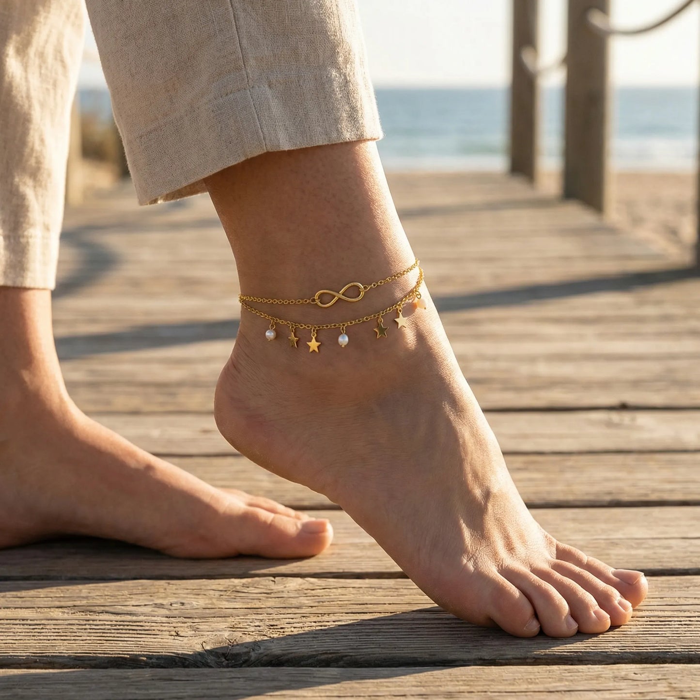 Layered Anklet - Tamina