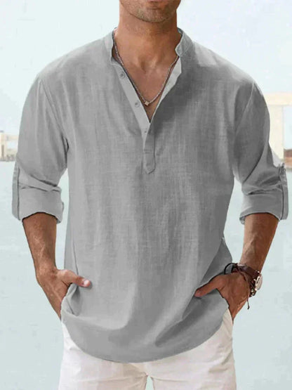 Stylish men's summer shirt - Leo