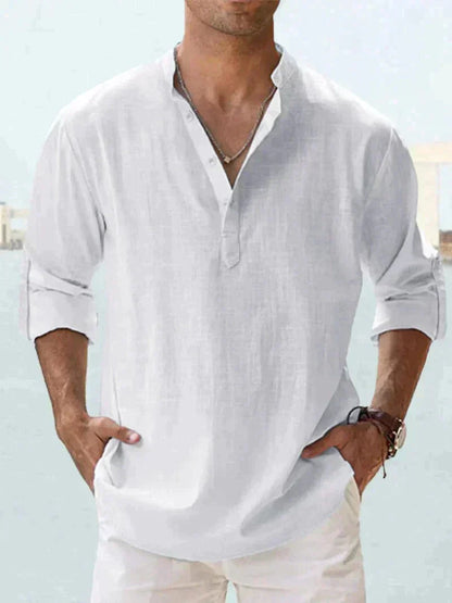 Stylish men's summer shirt - Leo