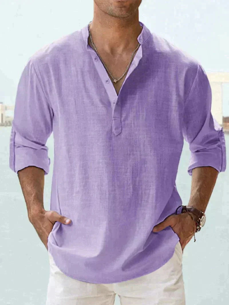 Stylish men's summer shirt - Leo
