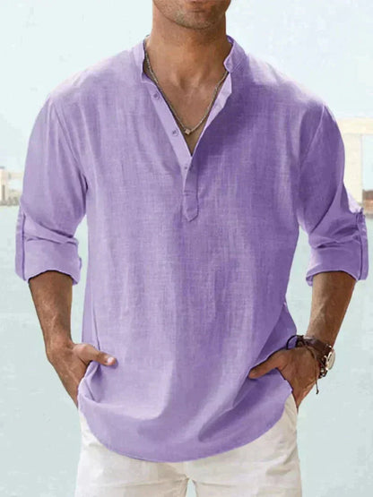 Stylish men's summer shirt - Leo