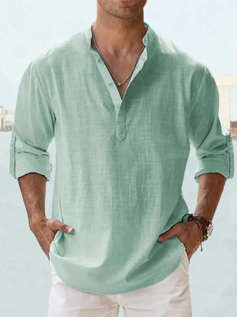 Stylish men's summer shirt - Leo