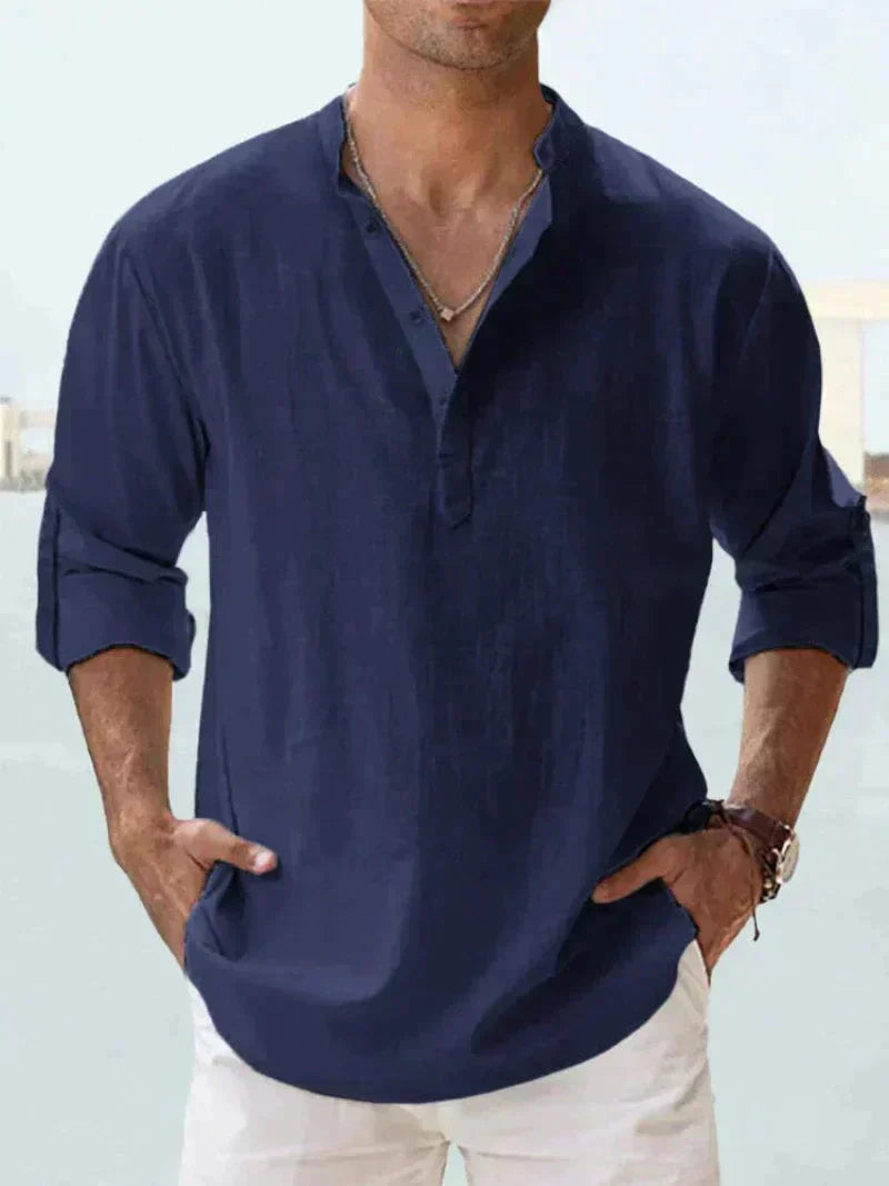 Stylish men's summer shirt - Leo