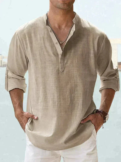 Stylish men's summer shirt - Leo