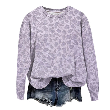 Leopard Print Oversized Sweatshirt - Lana