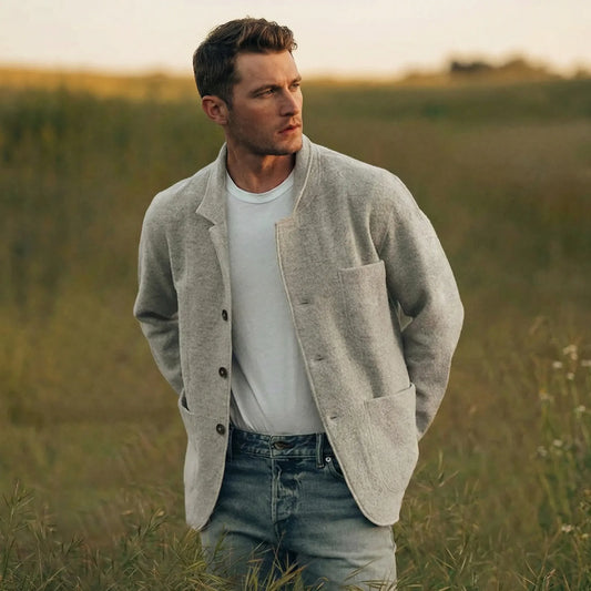 Lightly Structured Mens Blazer Jacket - Josua
