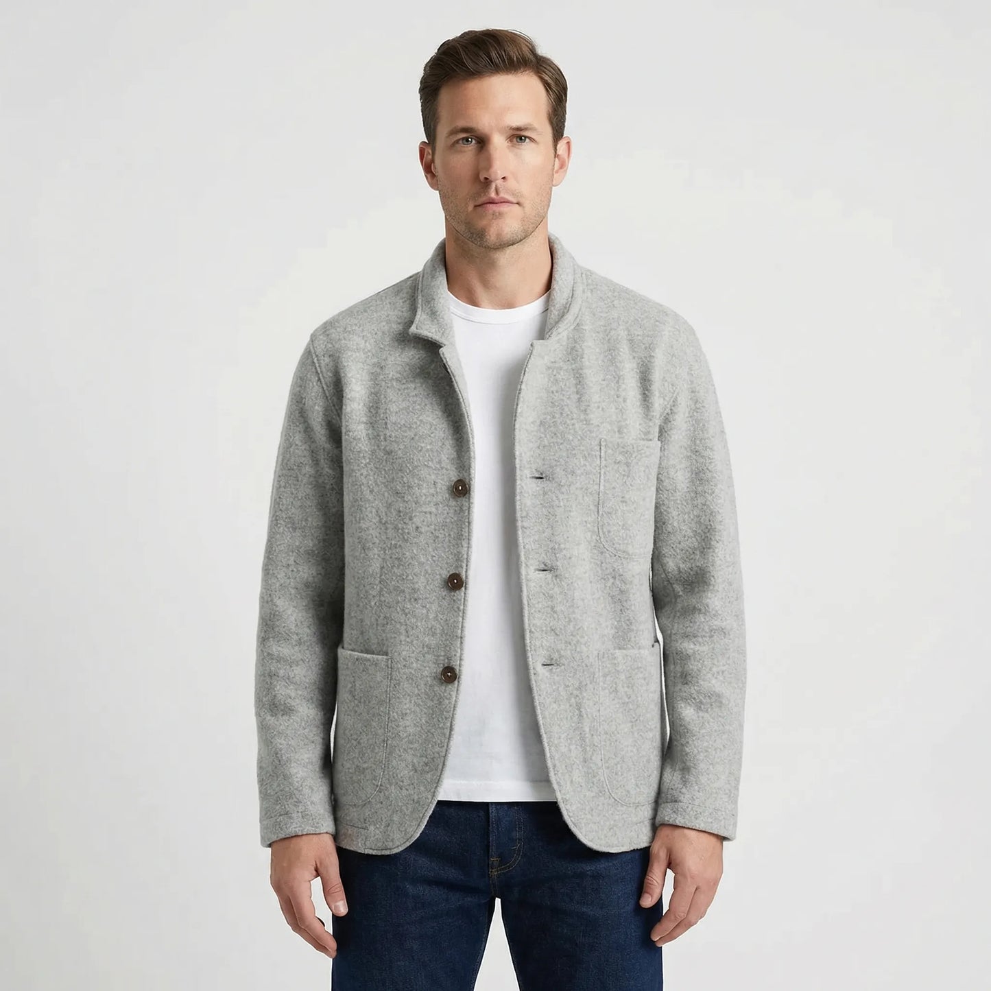 Lightly Structured Mens Blazer Jacket - Josua