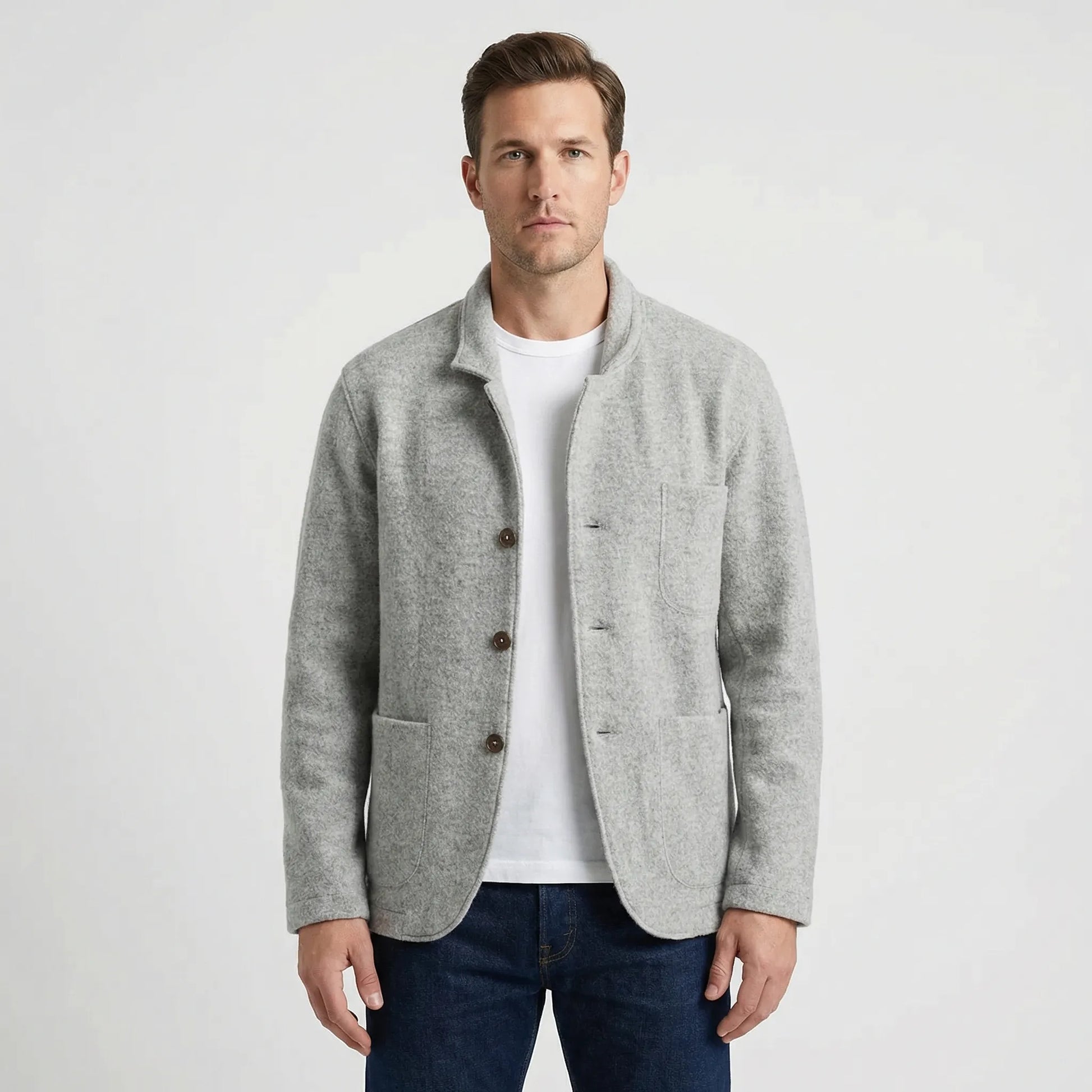 Lightly Structured Mens Blazer Jacket - Josua