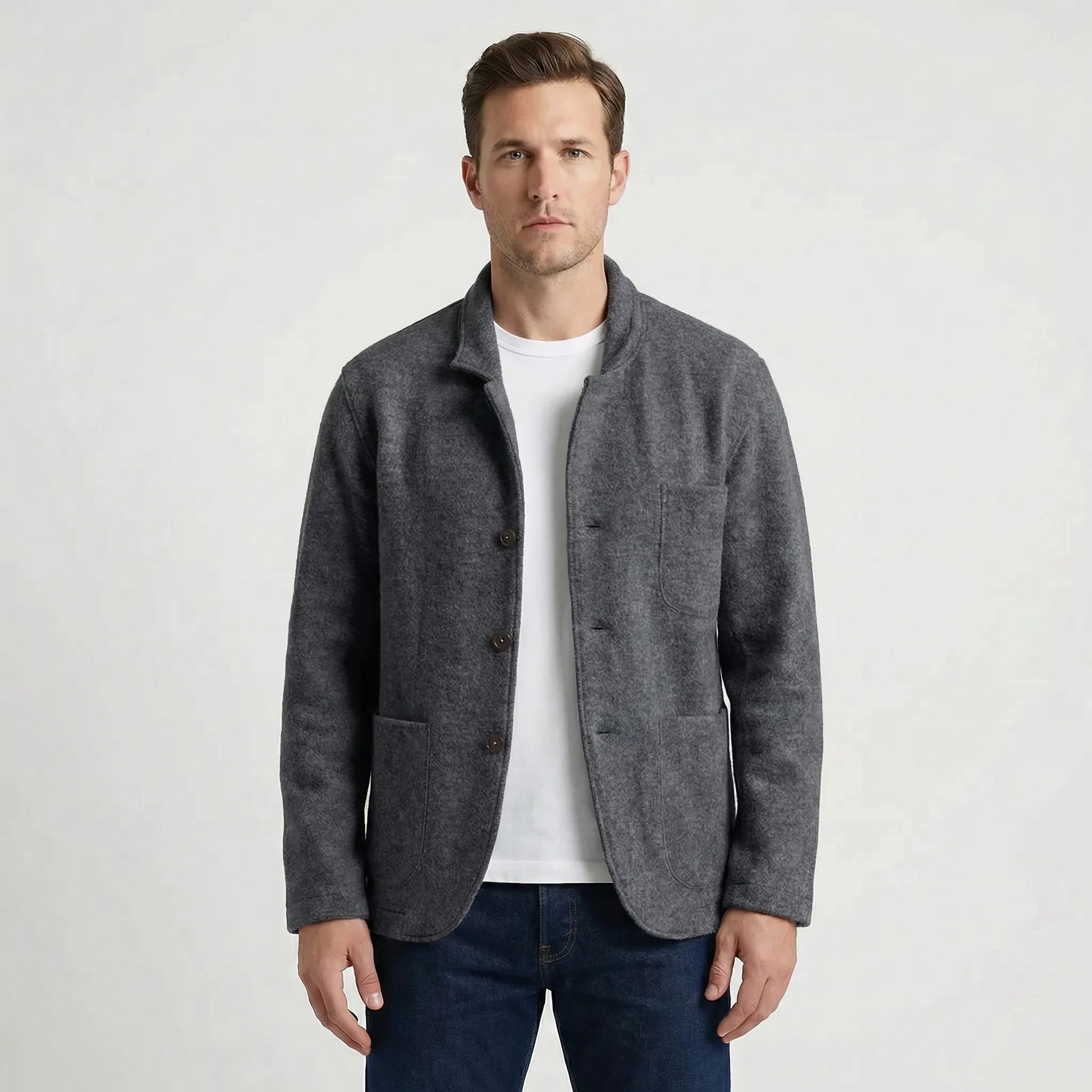 Lightly Structured Mens Blazer Jacket - Josua