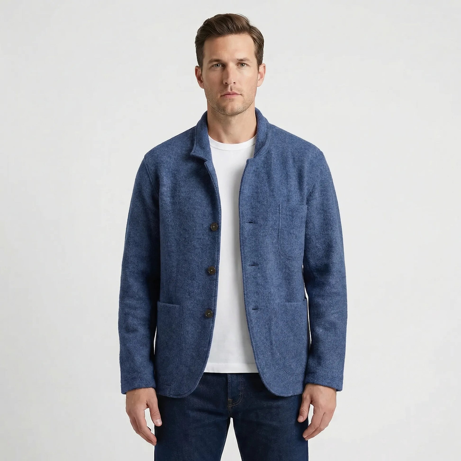 Lightly Structured Mens Blazer Jacket - Josua