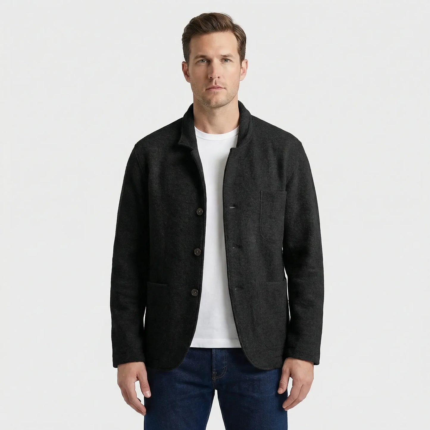 Lightly Structured Mens Blazer Jacket - Josua