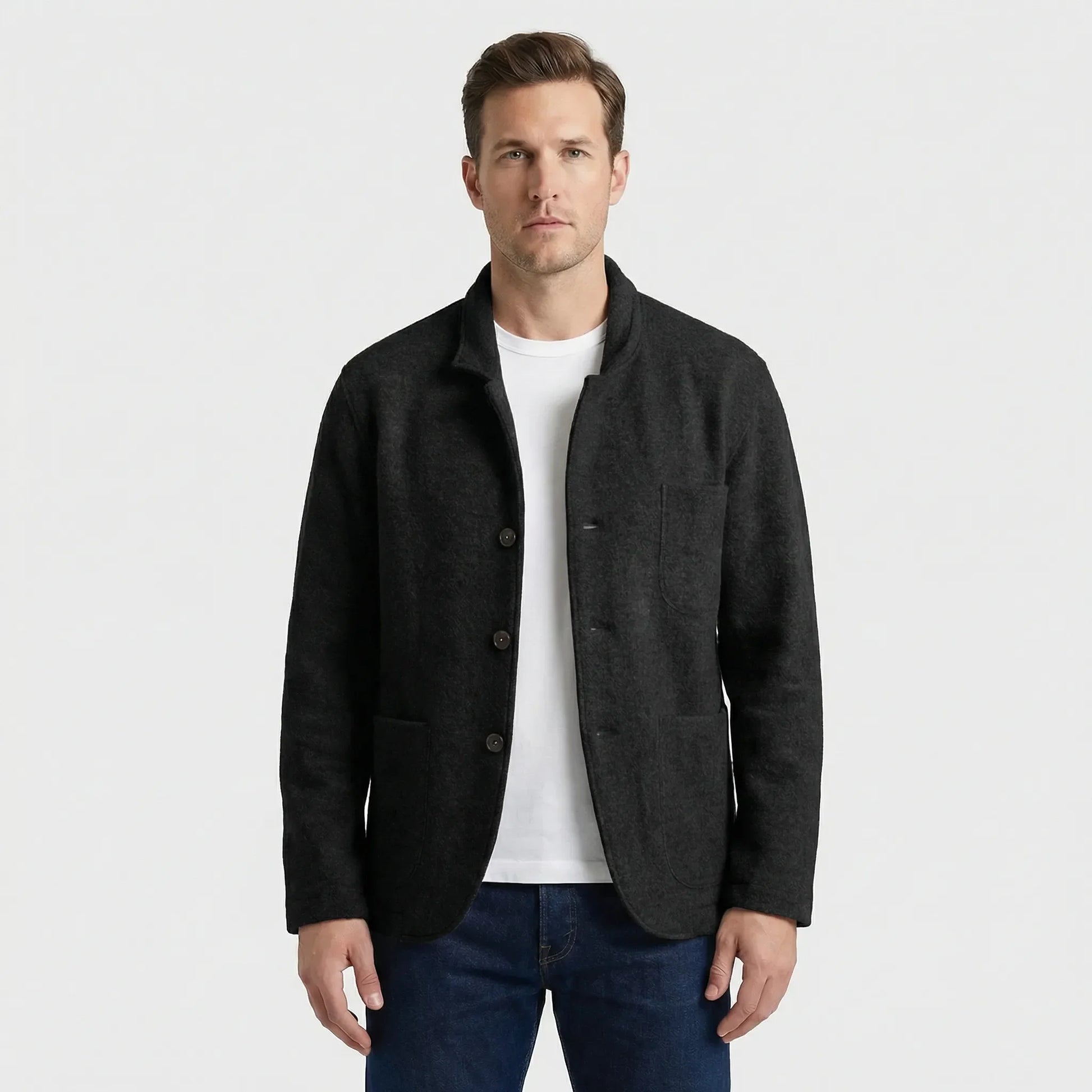Lightly Structured Mens Blazer Jacket - Josua