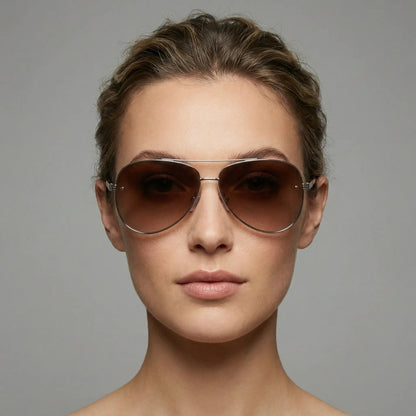 Lightweight Aviator Sunglasses - Marleen